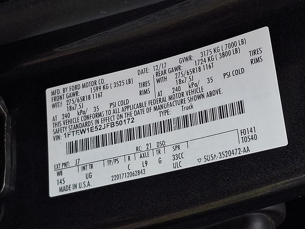 2018 Ford F-150 XLT