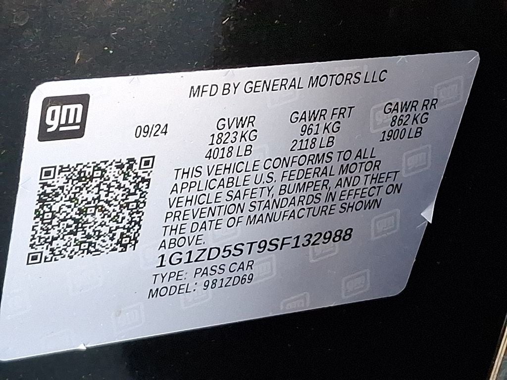 2025 Chevrolet Malibu LT 1LT