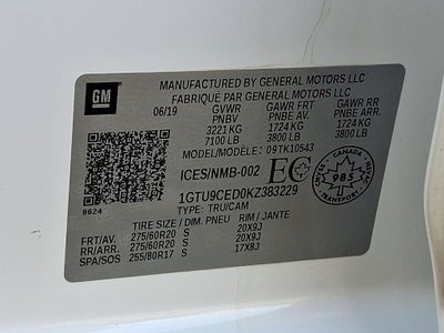 2019 GMC Sierra 1500 Elevation