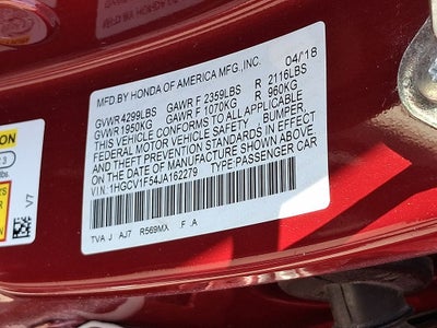 2018 Honda Accord EX-L