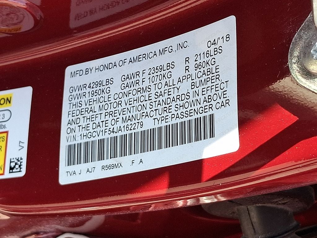 2018 Honda Accord EX-L