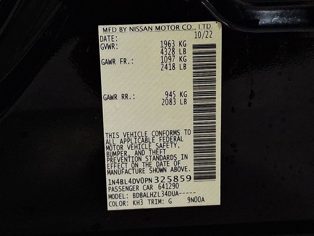 2023 Nissan Altima 2.5 SV