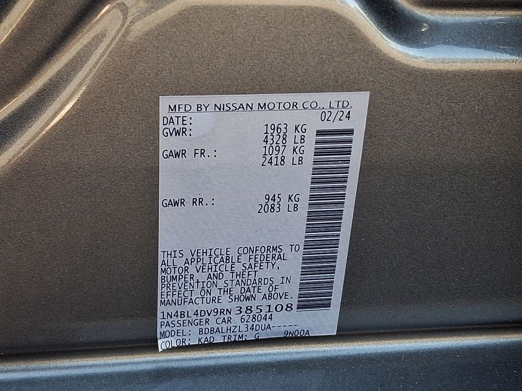 2024 Nissan Altima 2.5 SV