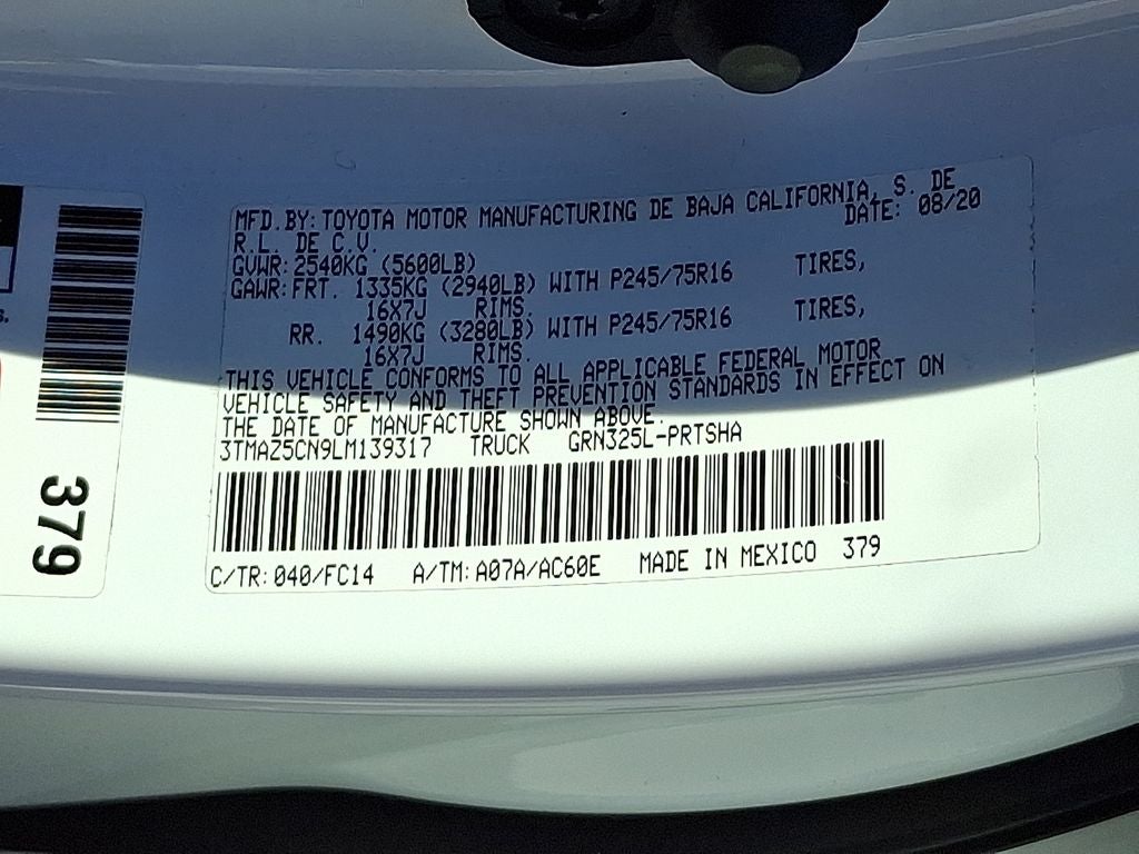2020 Toyota Tacoma SR5 V6