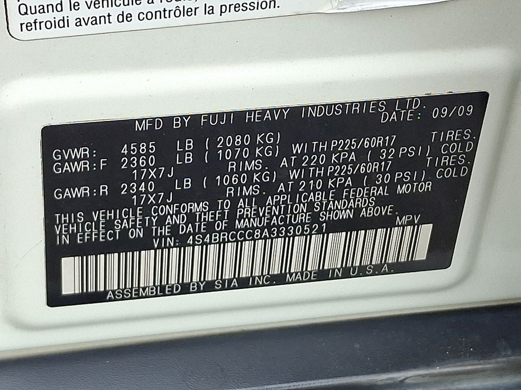 2010 Subaru Outback 2.5i Premium