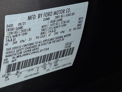 2022 Lincoln Aviator Standard
