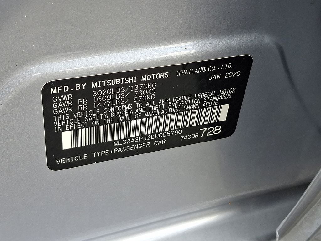 2020 Mitsubishi Mirage ES